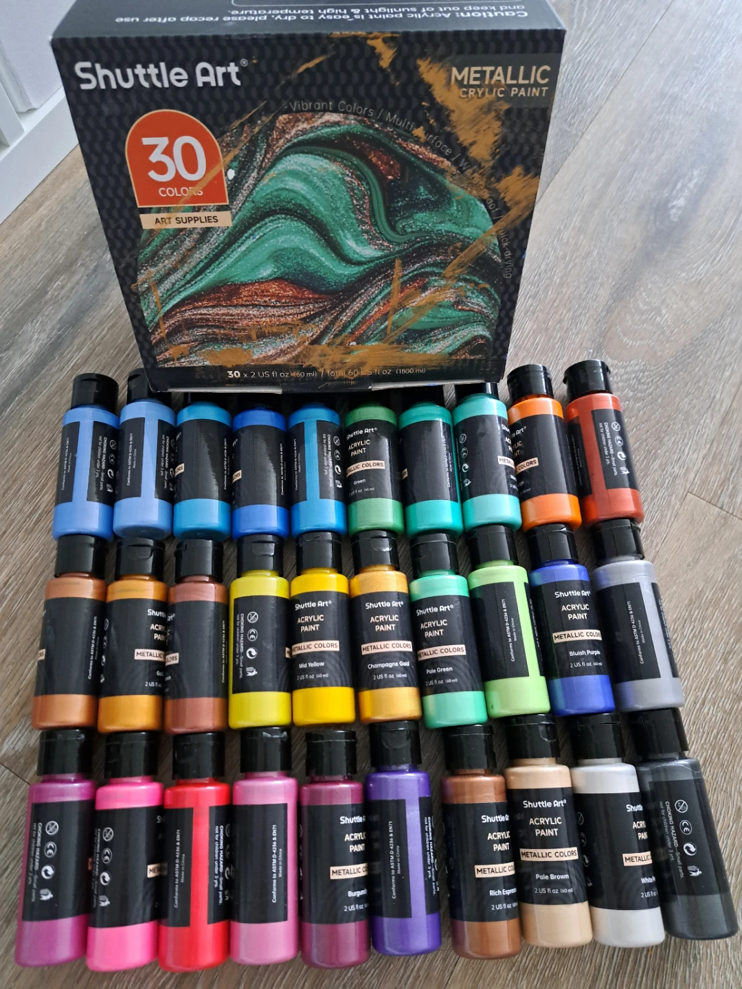 Shuttle Art Metallic Acrylic Paint - 30 Colors - photo 3