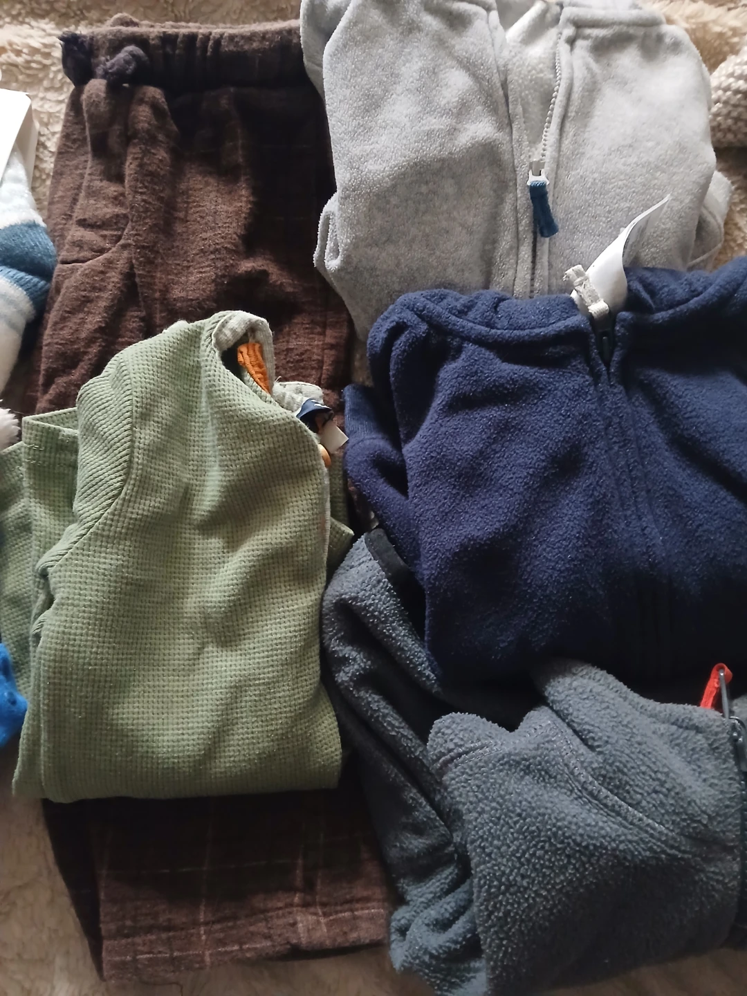 Baby Clothes Bundle - Onesie, Socks, Mittens, Sweater - photo 2