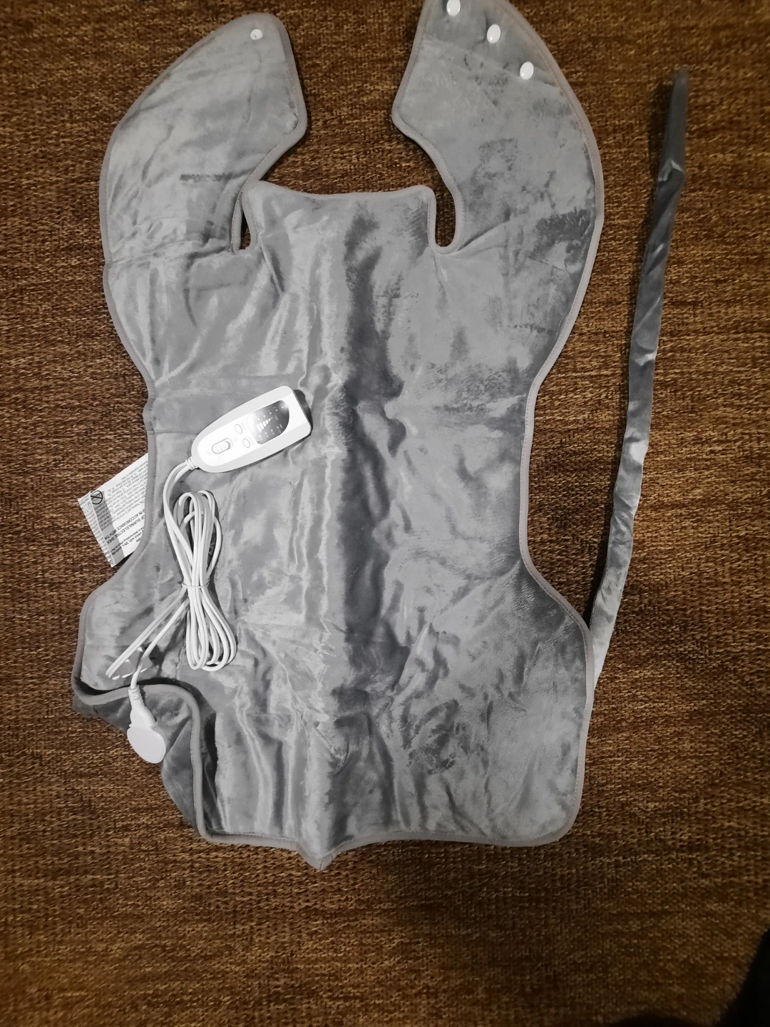 Grey Heated Neck and Shoulder Wrap