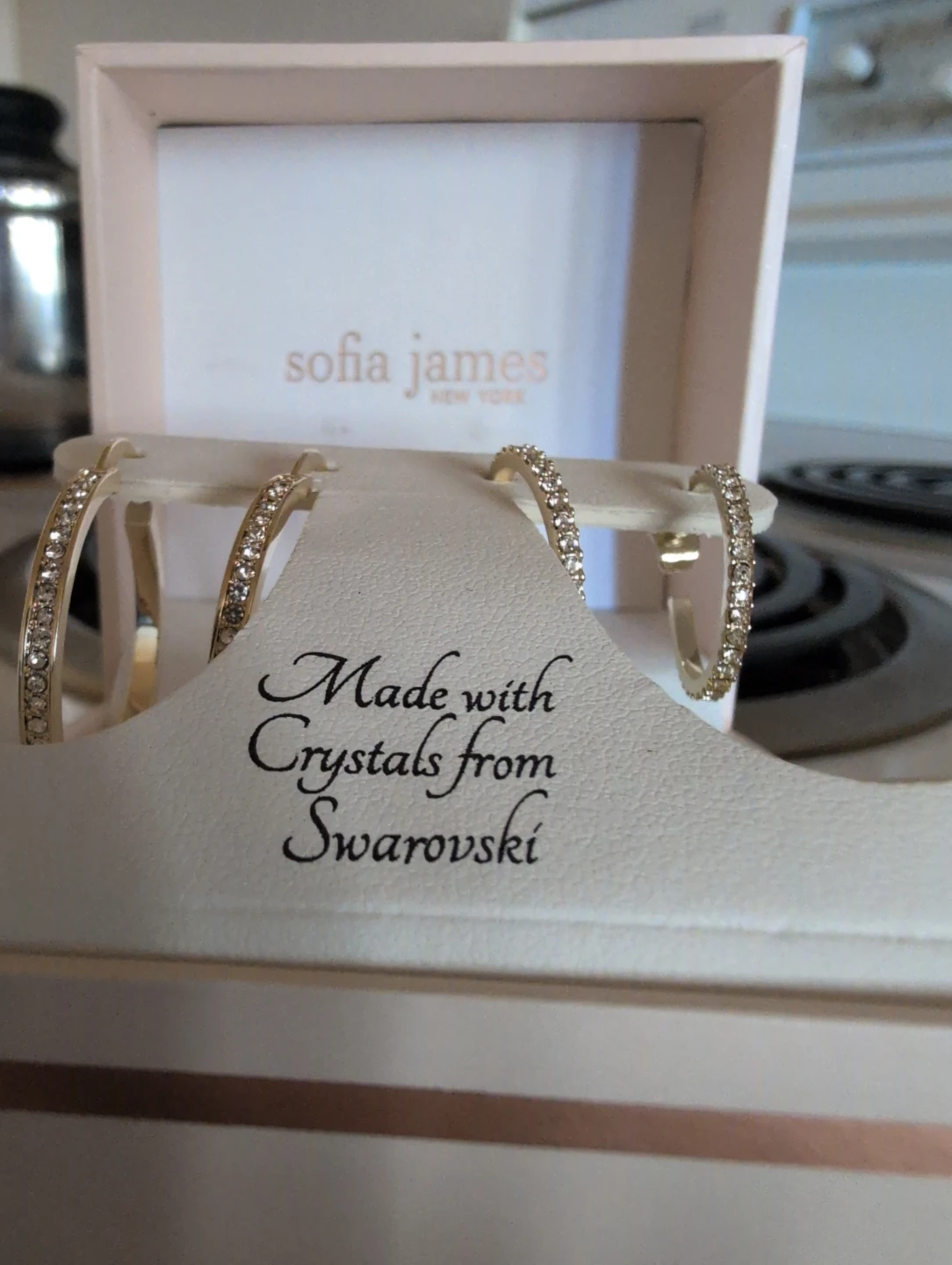 Sofia James Hoop Earrings with Swarovski Crystals - photo 5