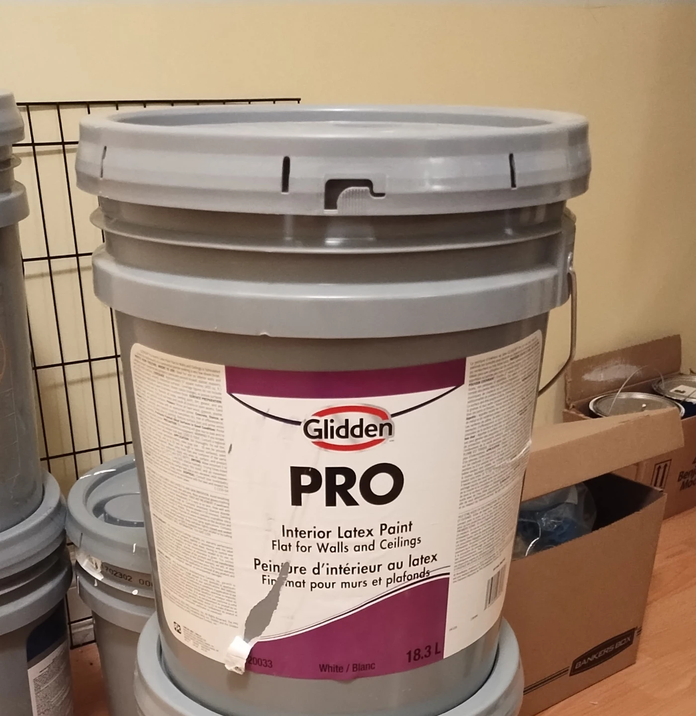 Glidden PRO Interior Latex Paint - White/Blanc - 18.3 L