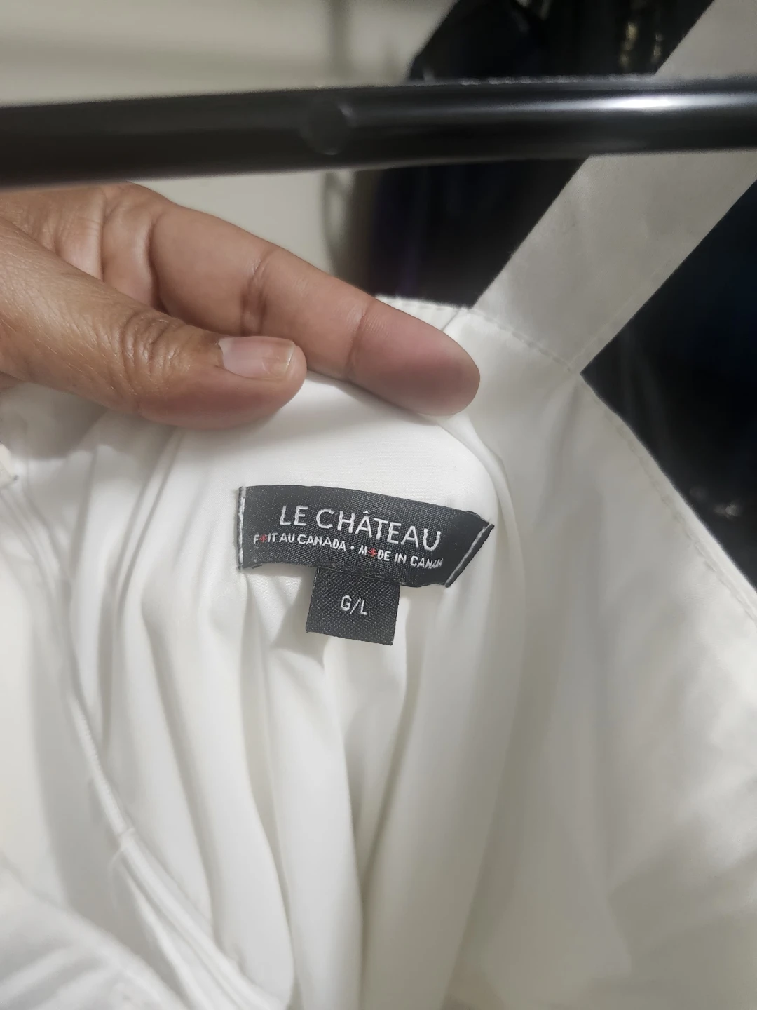 LE CHÂTEAU White Button-Front Dress - Size G/L - photo 2