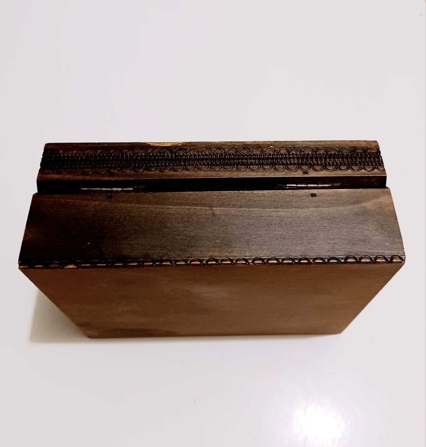 🌱Vtg Handmade Wooden Keepsake Box - photo 3