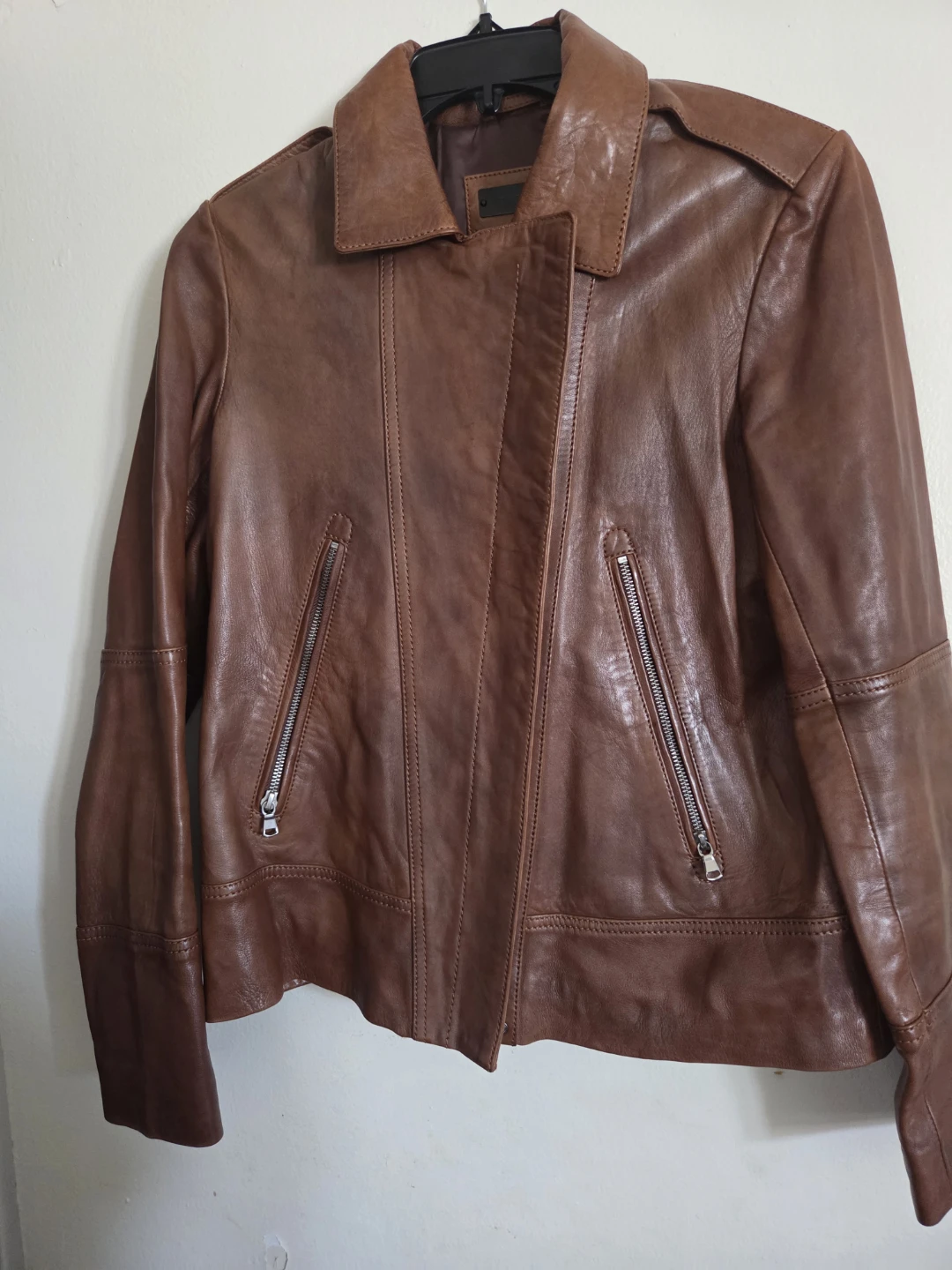 Danier Brown Leather Jacket XS/TP
