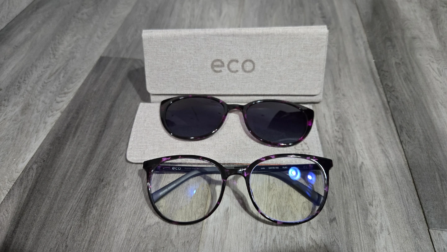 ECO Eyeglasses with Magnetic Sunglasses Clip-On - photo 3