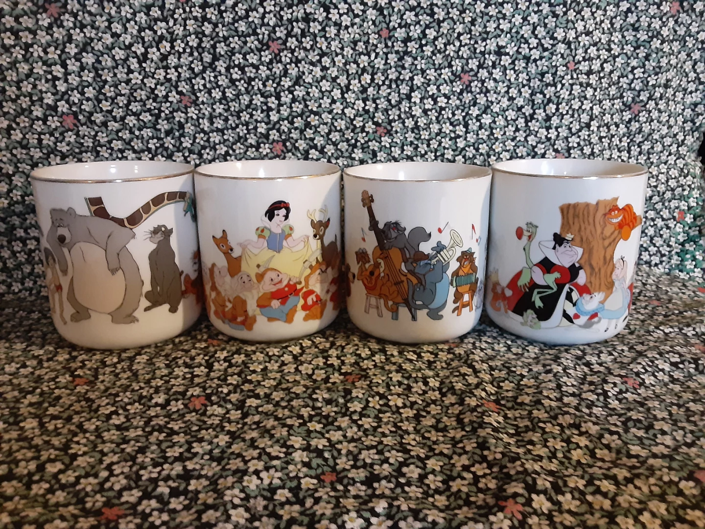 Set of 4 Disney Character Mugs