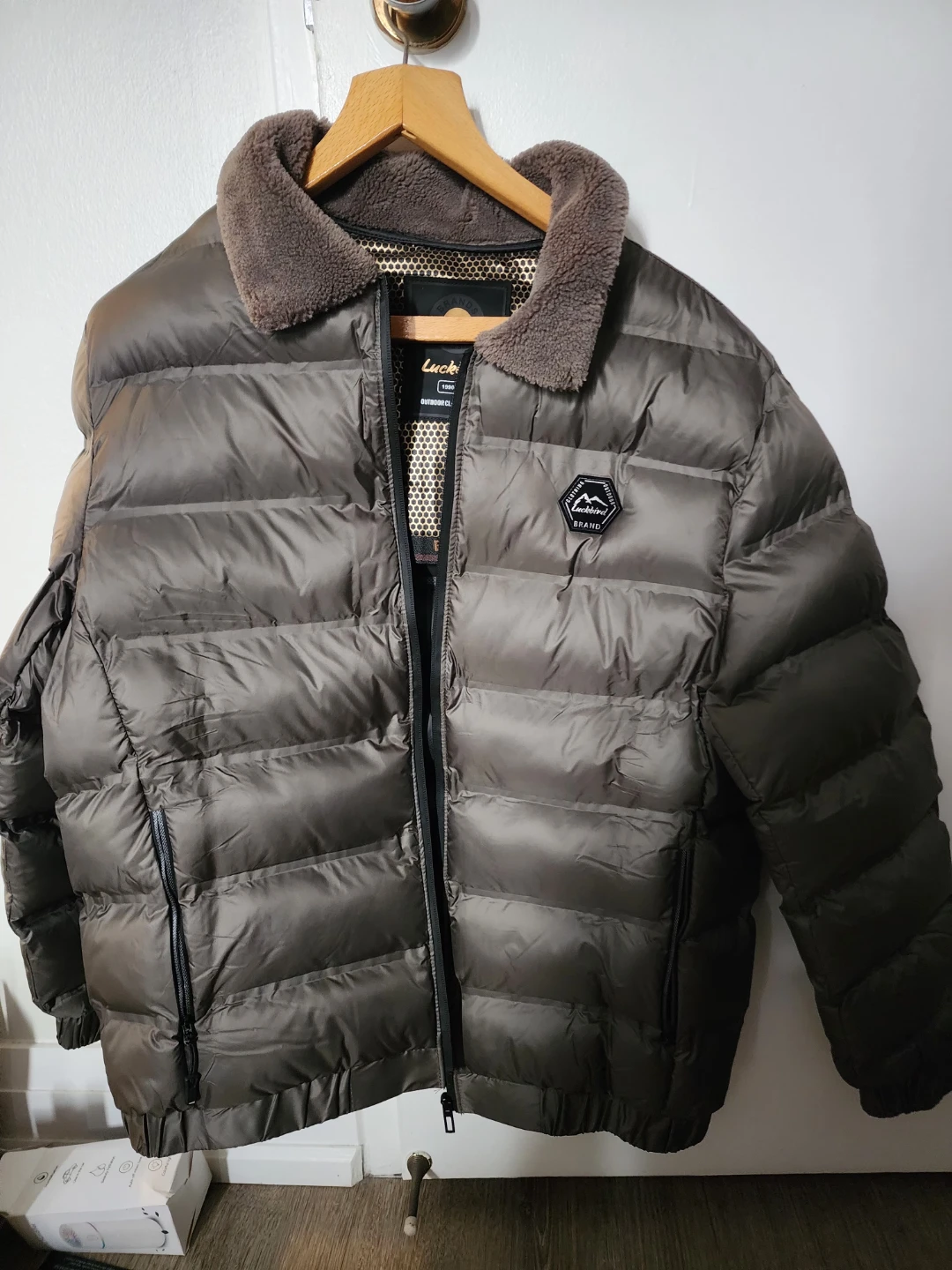 Brand new Luckbird Down Puffer Jacket with Fur Collar