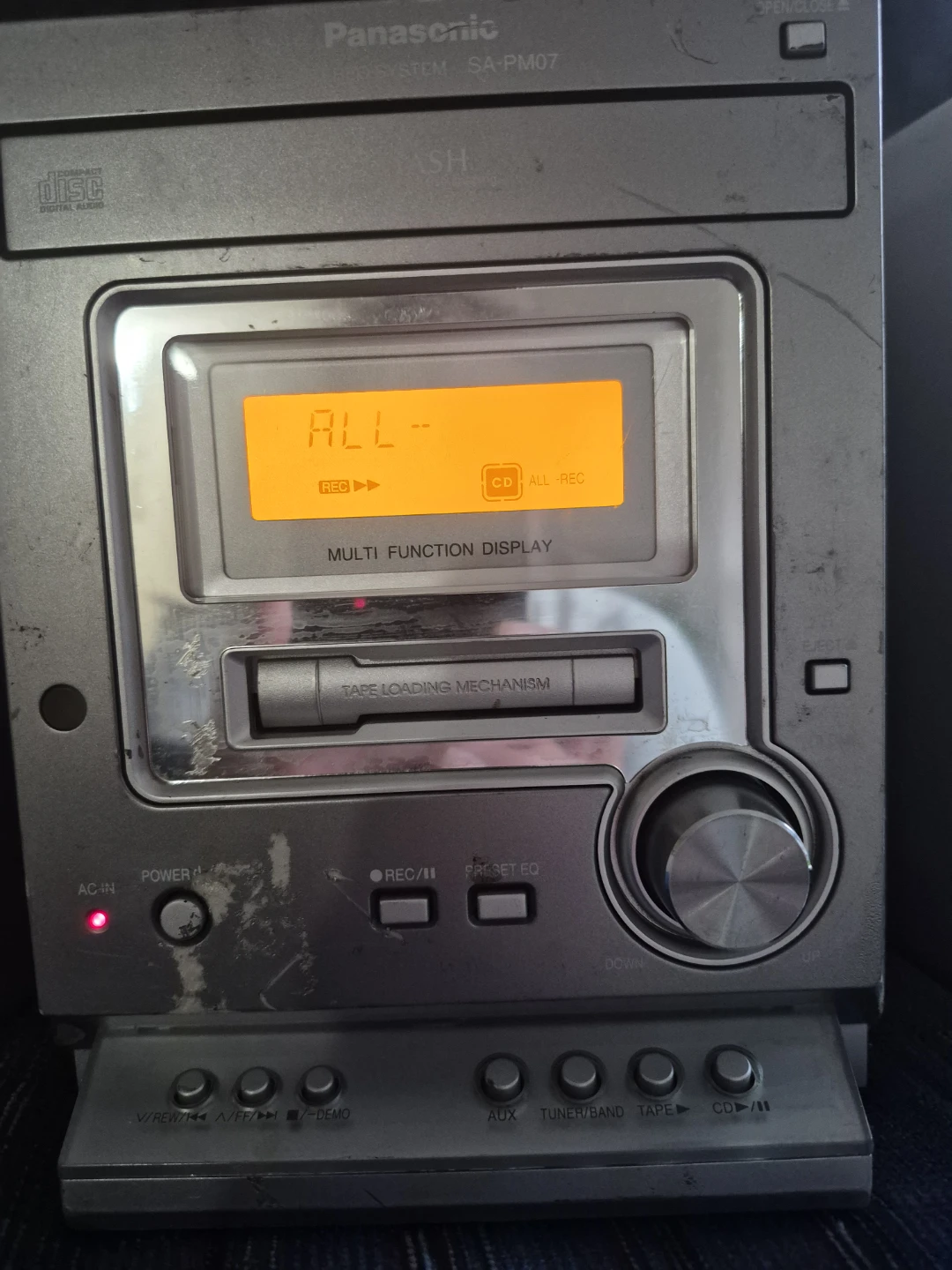 Panasonic SA-PM07 Mini System with Kenwood Speakers