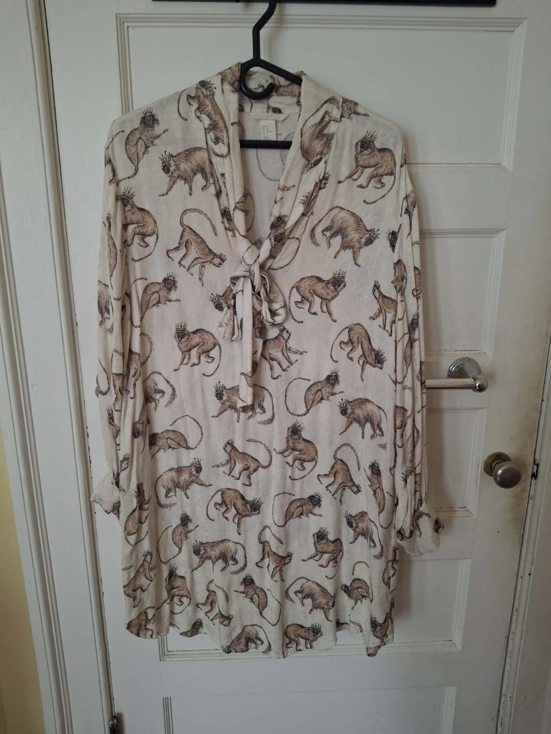 Monkey Print Shirtdress, size 12