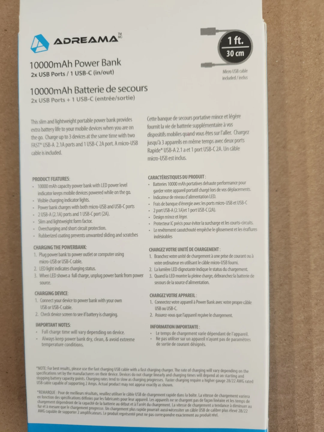 ADREAMA 10000mAh Power Bank - photo 3