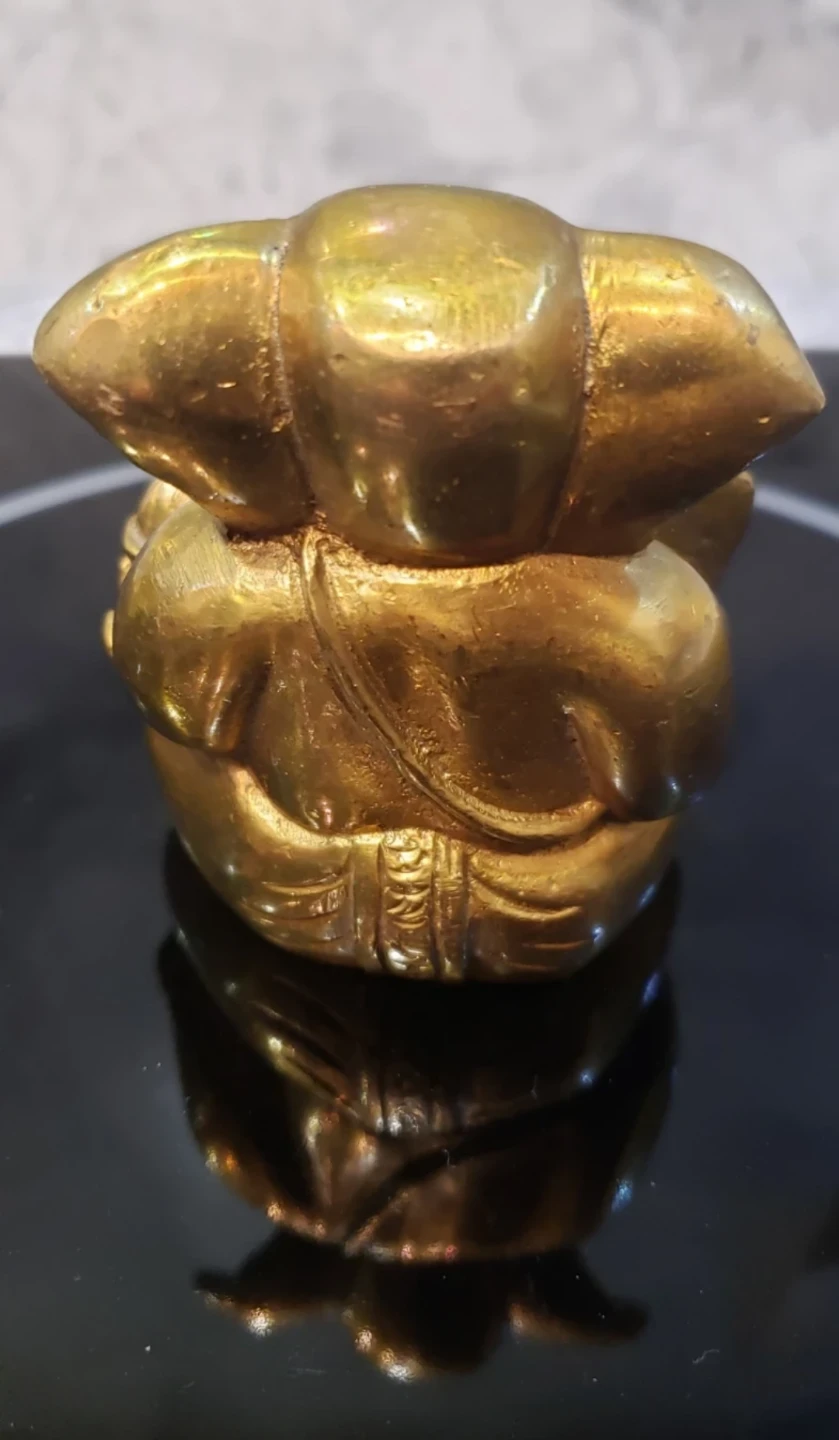 Ganesh Figure, solid brass - photo 3