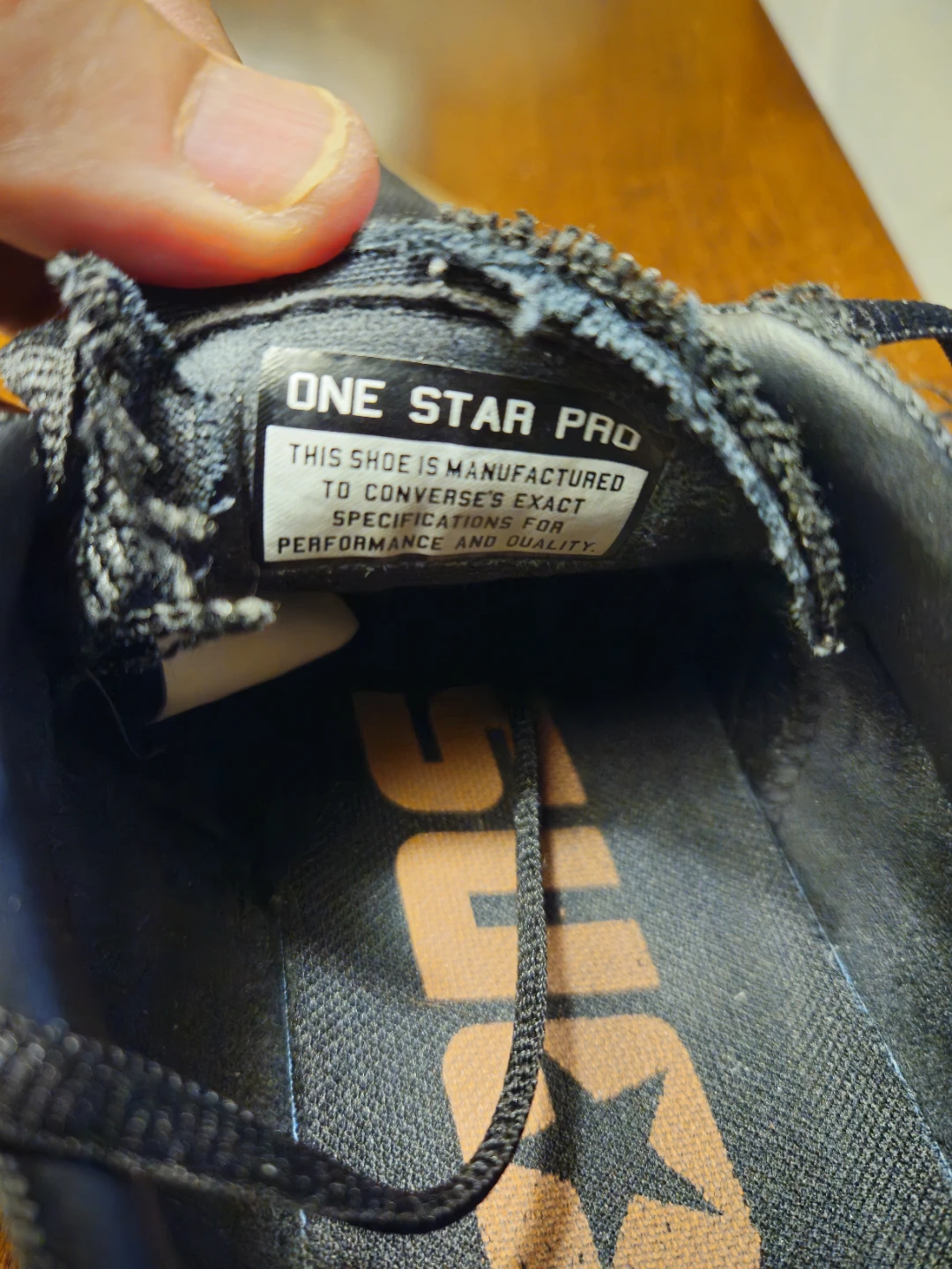 Converse One Star Pro Shoes Black/Gum - photo 5