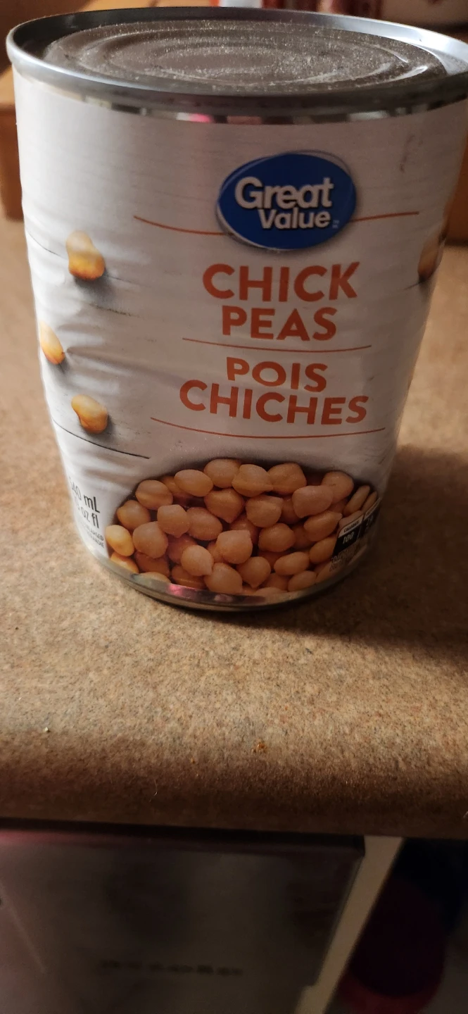 Great Value Chick Peas (Pois Chiches) 540 mL