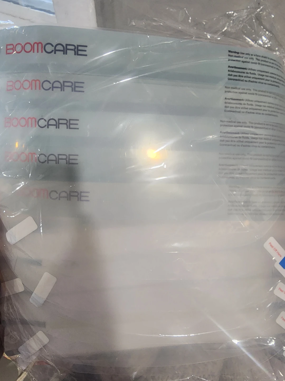 9 x Boomcare Face Shields for $20