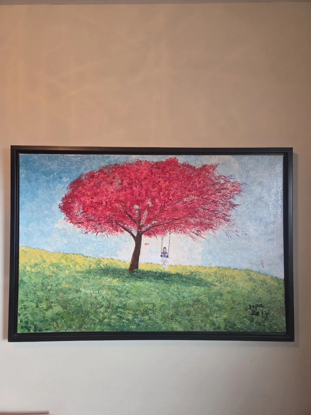 Framed original acrylic Painting