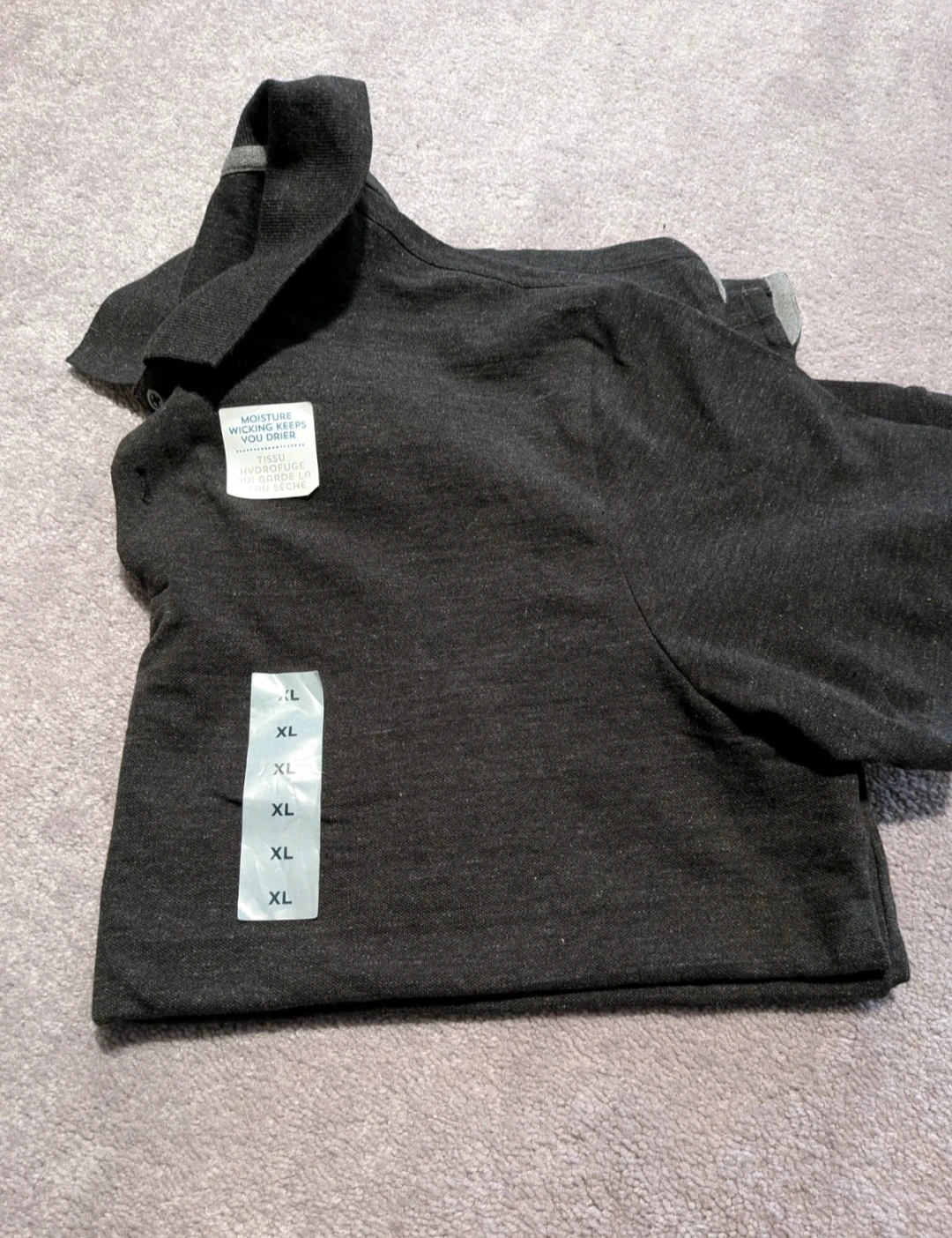 Men's XL Dark Gray Polo Shirt