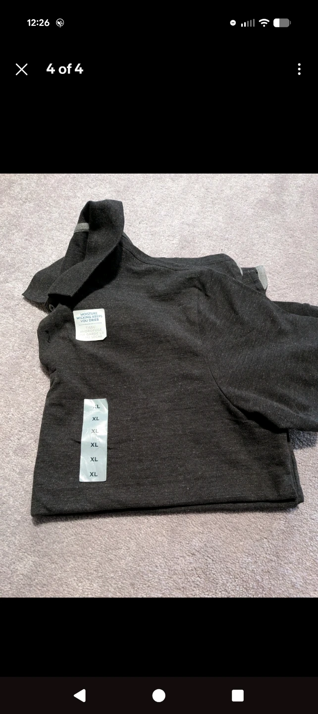 Men's XL Dark Gray Polo Shirt - photo 4
