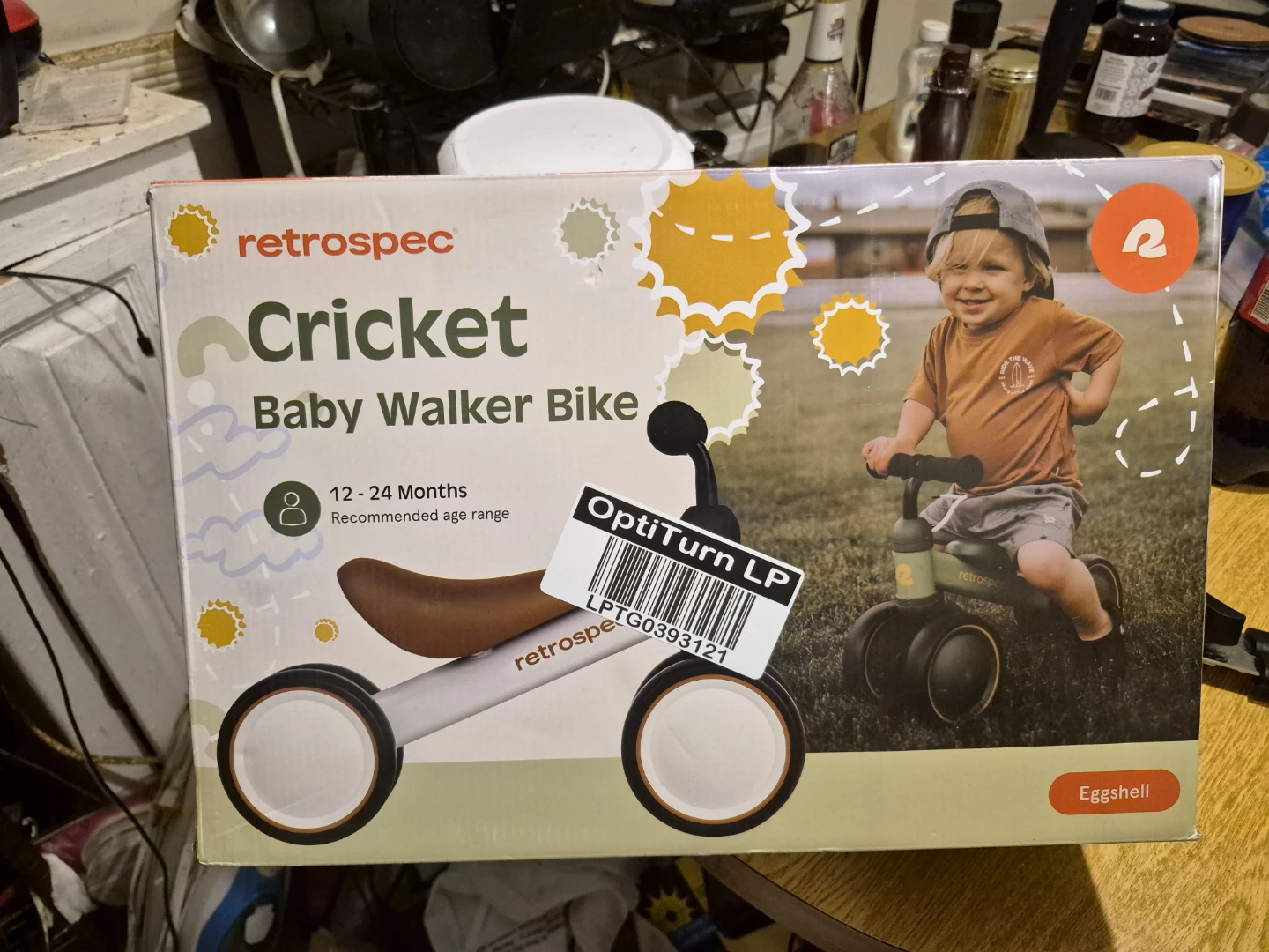 Retrospec Cricket Baby Walker Bike - Eggshell