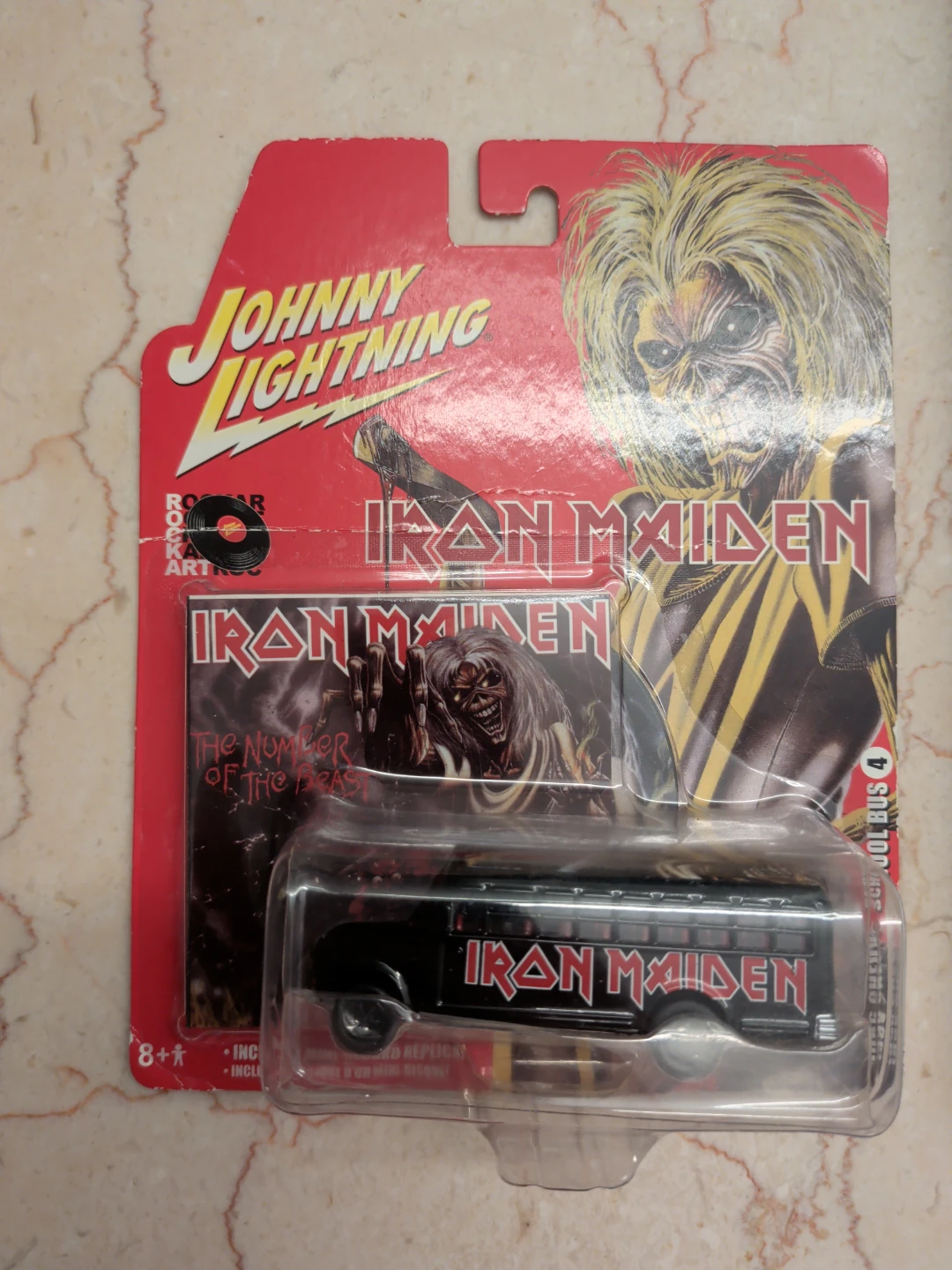 Johnny Lightning Iron Maiden School Bus Die-Cast Replica