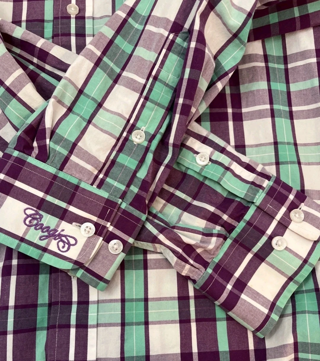 COOGI Australia Classic Fit Plaid Button-Up Shirt 8/XXL - photo 4