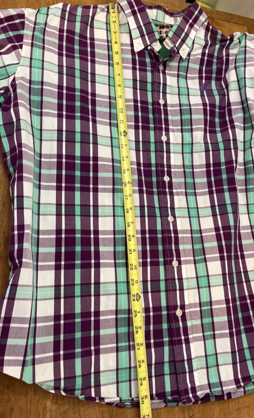 COOGI Australia Classic Fit Plaid Button-Up Shirt 8/XXL - photo 5