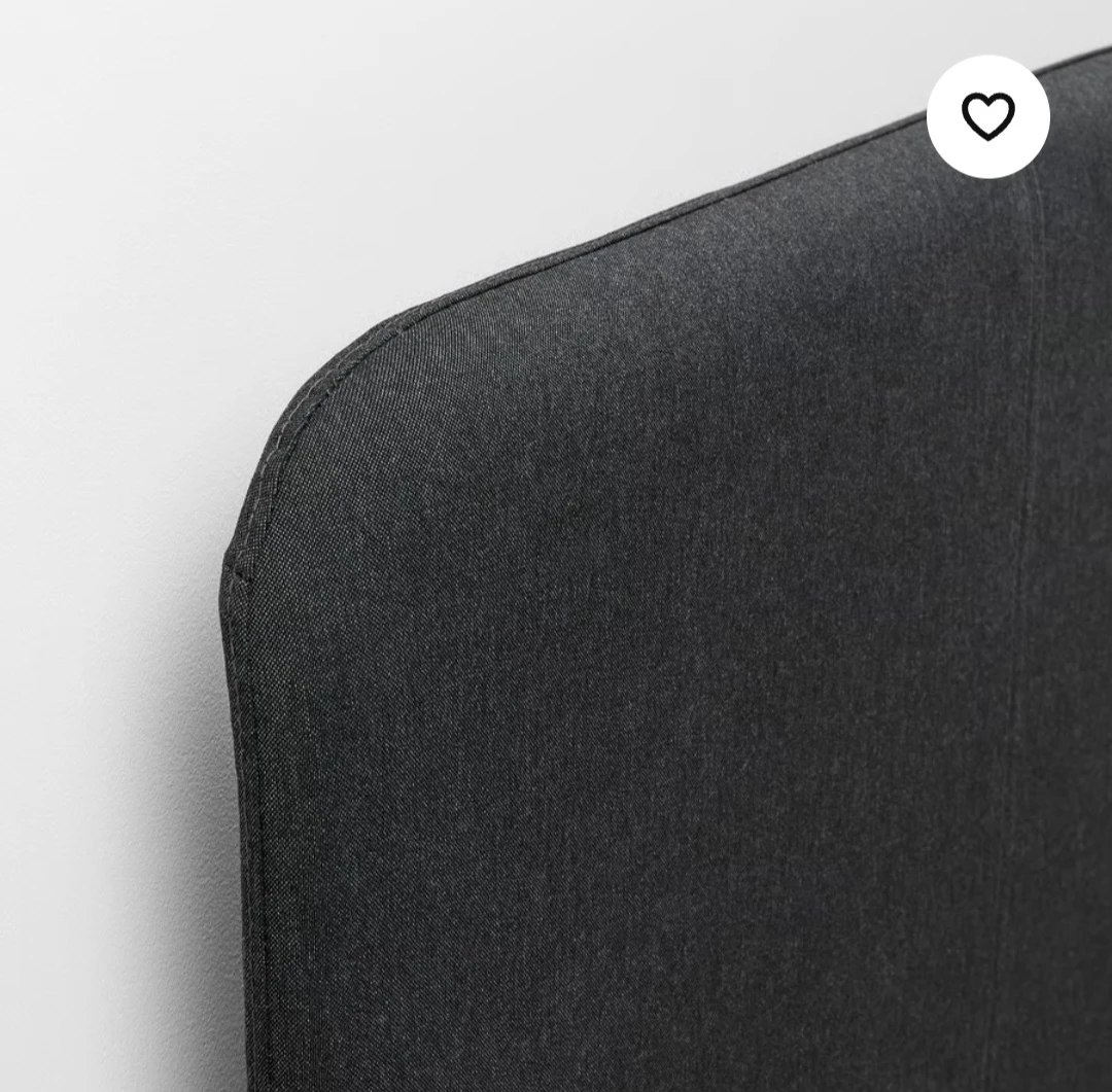 IKEA NEIDEN Bed Frame Single Charcoal Grey - photo 3