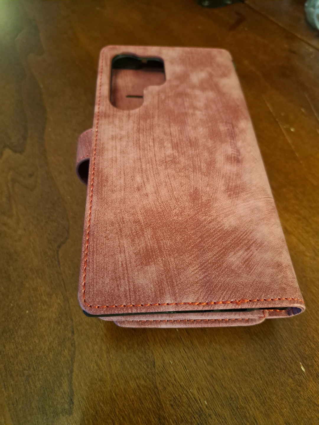 Caseme Red Leather Wallet Case with Zipper - photo 2