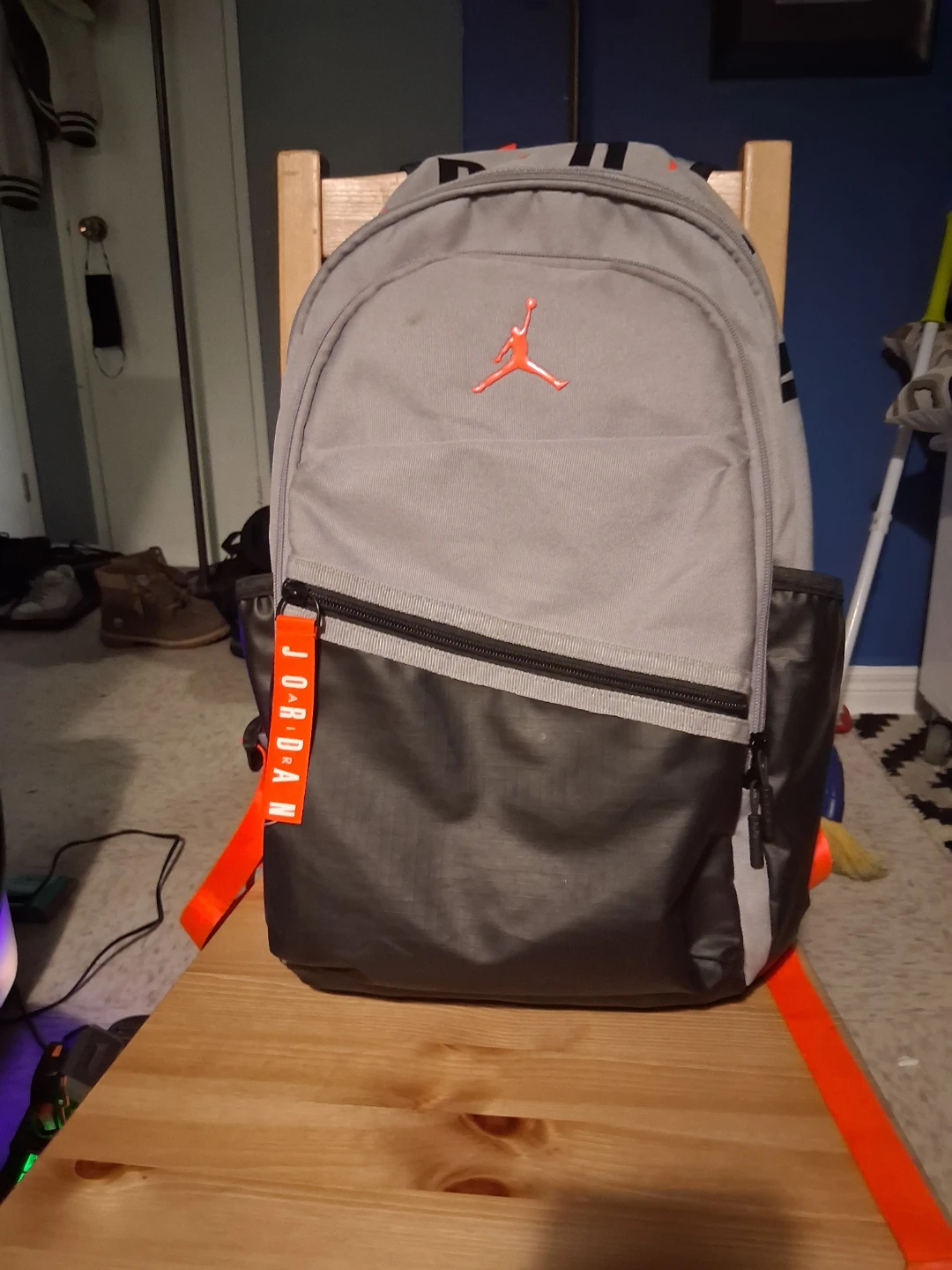 Jordan Backpack - Grey and Black