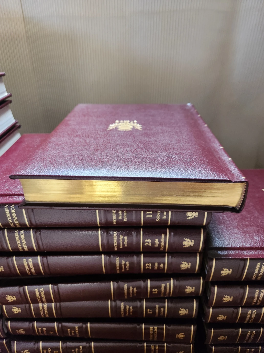 Collectors Britannica Encyclopedia Burgundy Hardcover Books