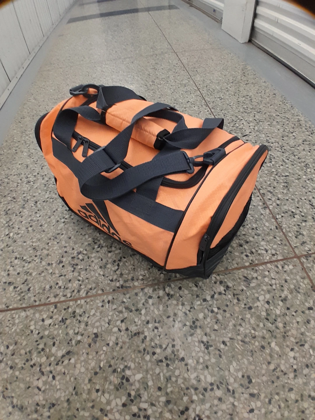 Adidas Orange Duffel Bag College Style Medium Size - photo 2