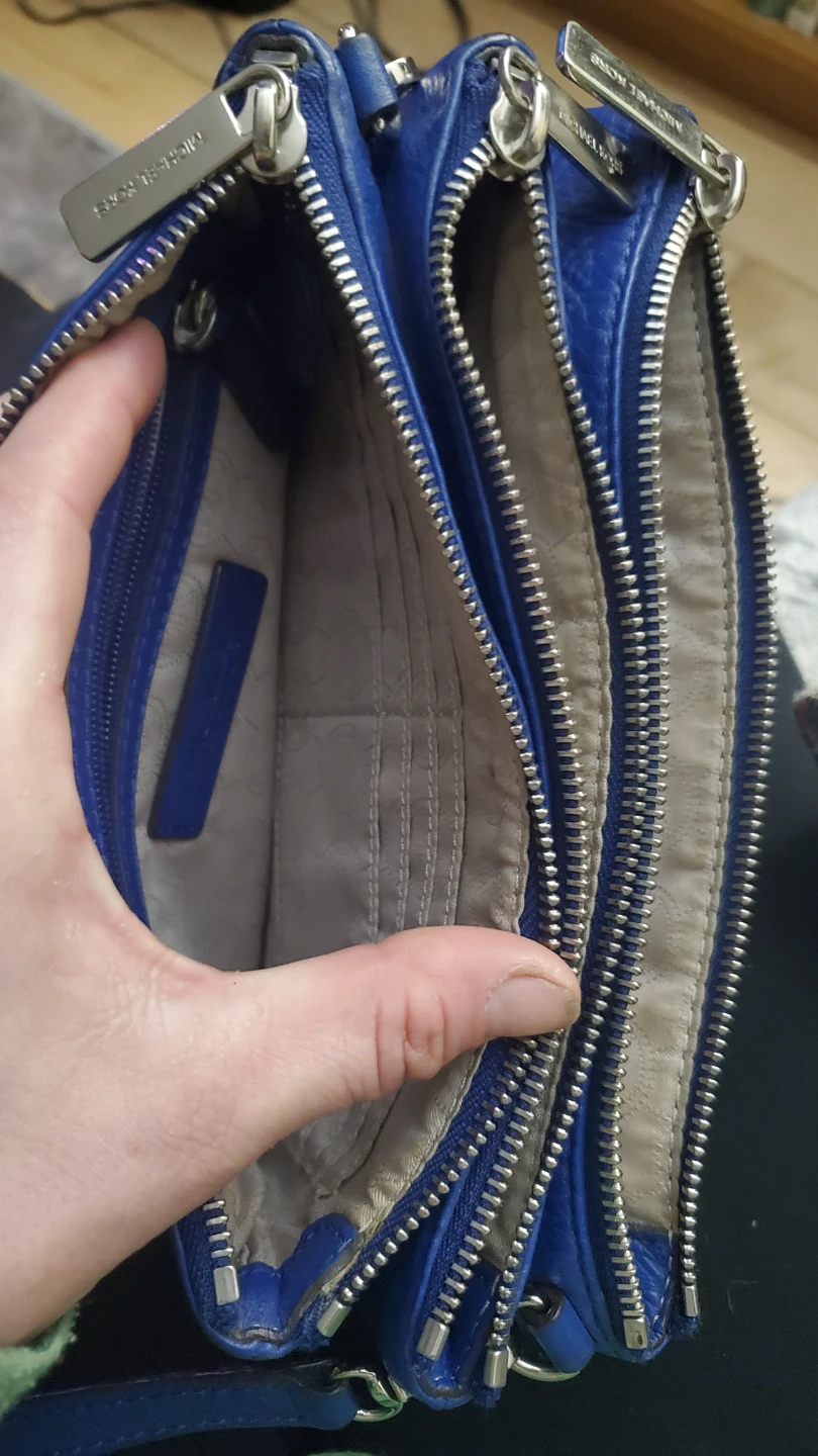 Michael Kors Blue Leather Crossbody Bag - photo 2
