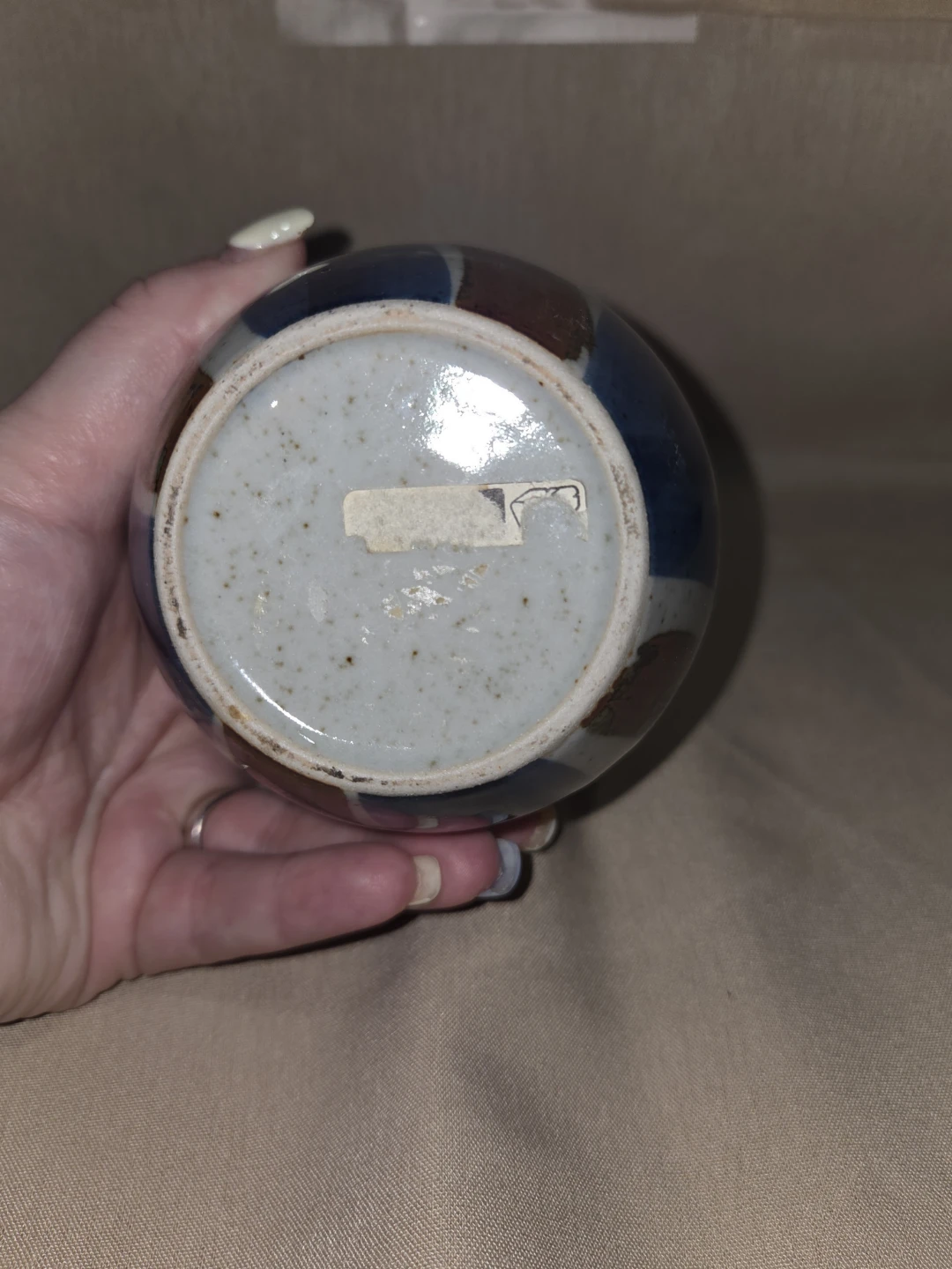 Small Ceramic Vase with Abstract Swirl Design - photo 5