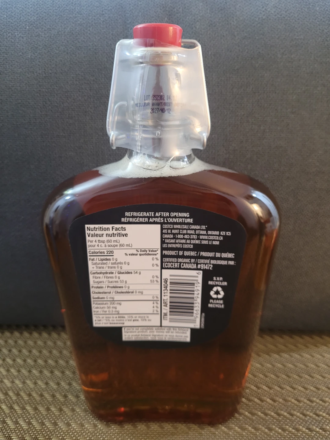Kirkland Organic Maple Syrup - 740ml - photo 2
