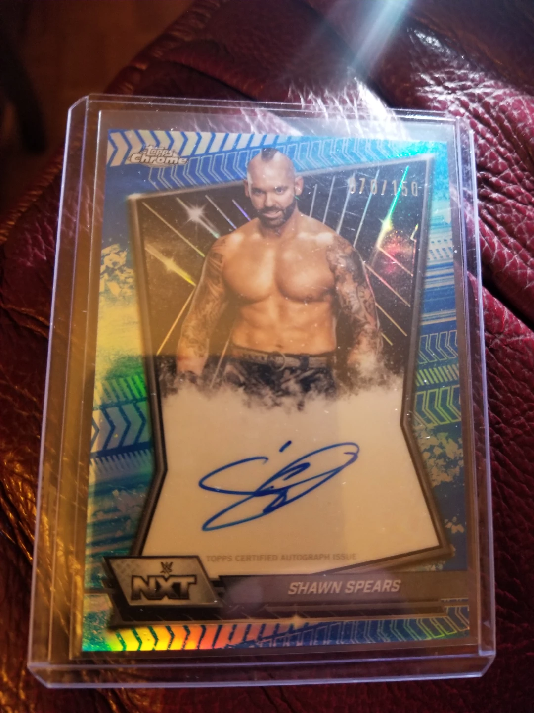 Topps NXT Shawn Spears Autograph Wrestling Card