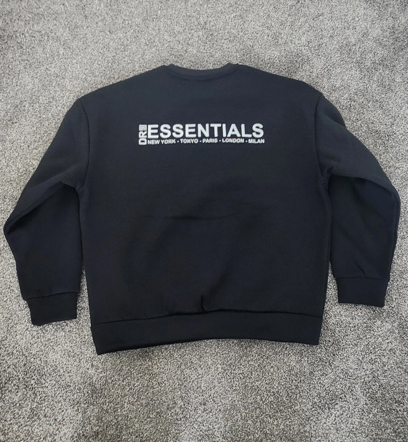 Black Essentials Crewneck Sweatshirt - photo 2