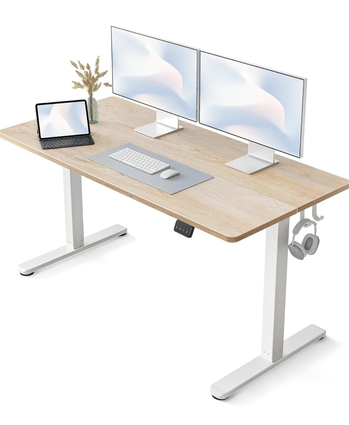 Sit / Stand Desk + Dual Arm Monitor Stand for SALE!