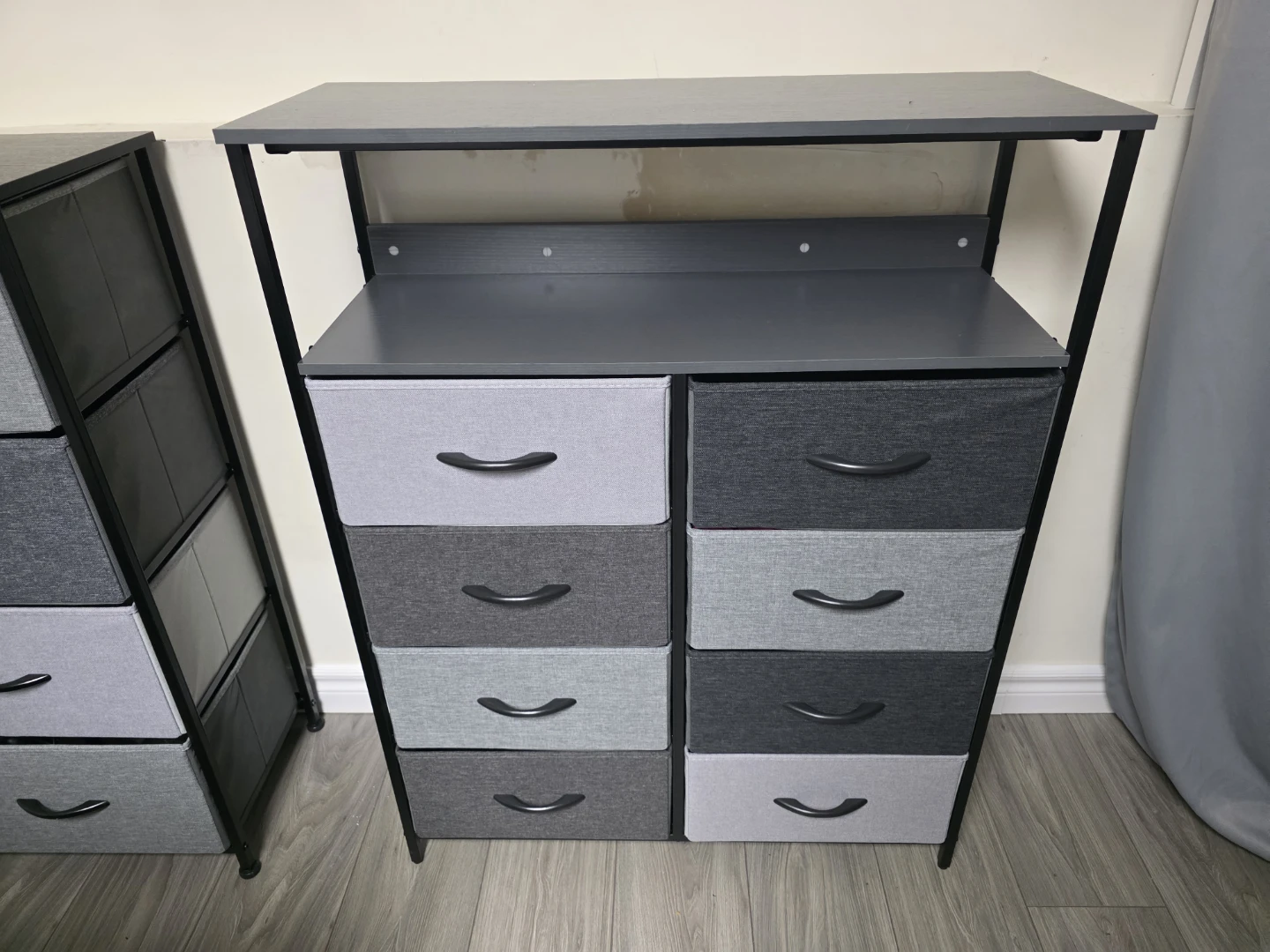 Fabric Drawer Dresser with Metal Frame