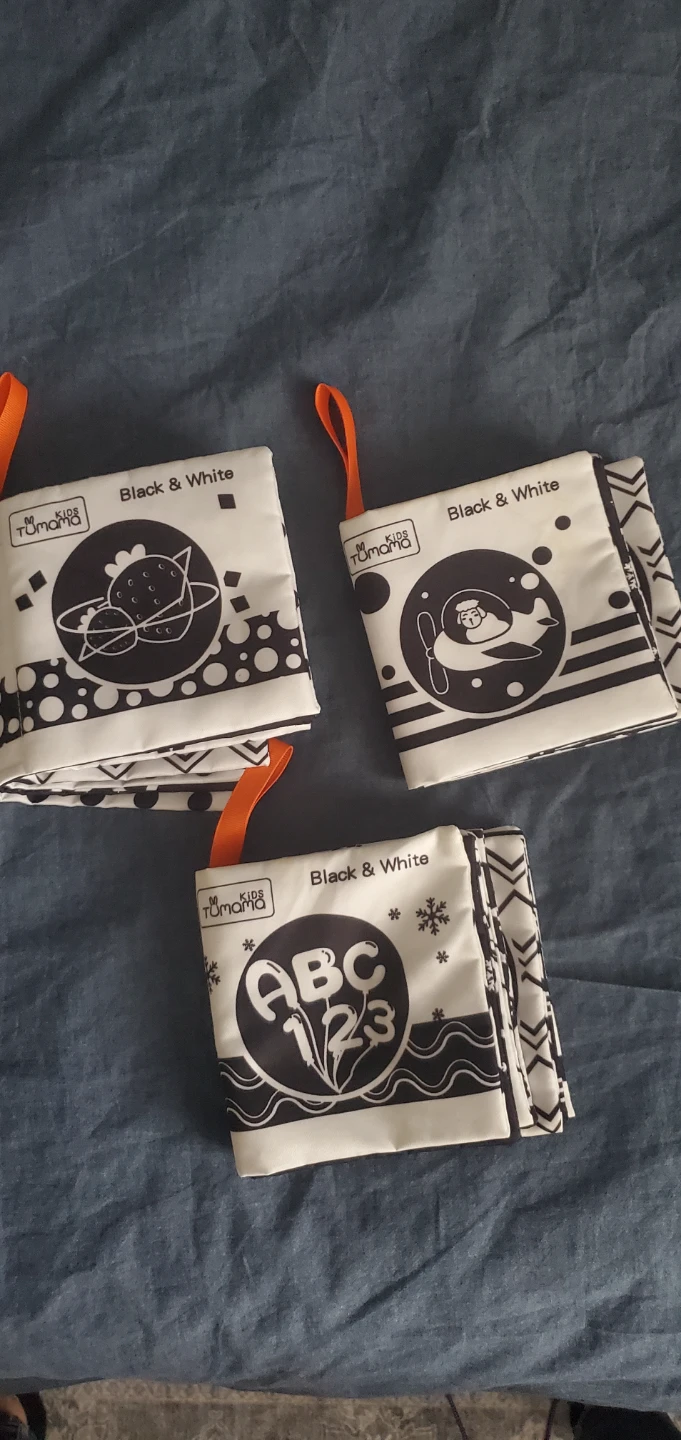 Tumama Black & White Soft Baby Books (Set of 3)
