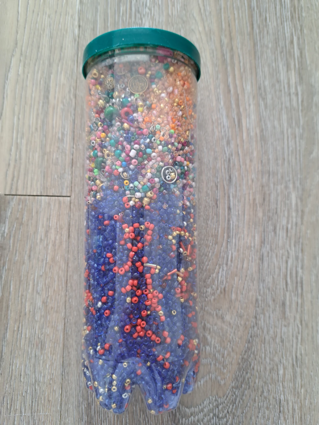 Bottle of Mixed Craft Beads and Charms - photo 2