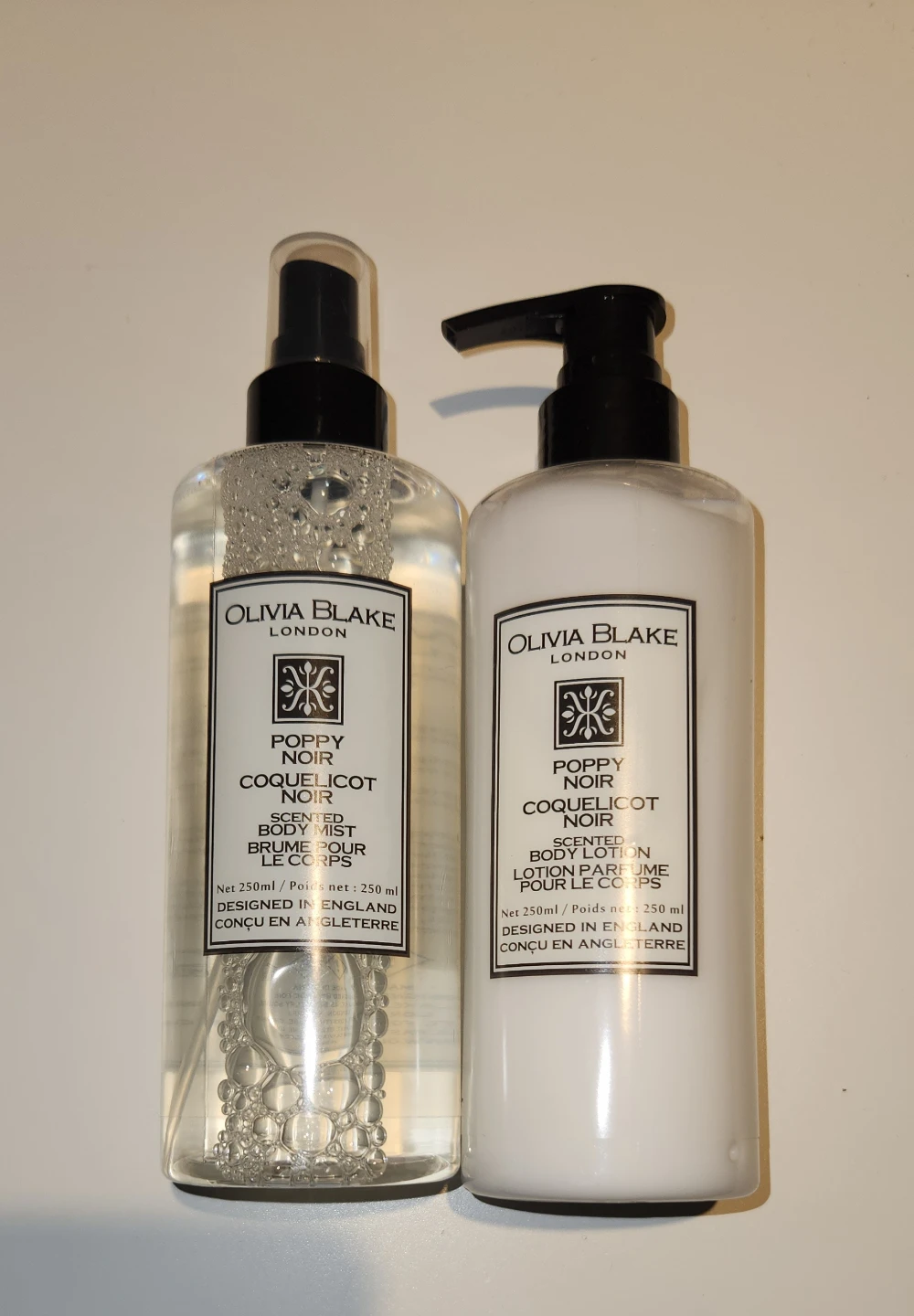 Olivia Blake London Poppy Noir Scented Body Mist & Lotion Set