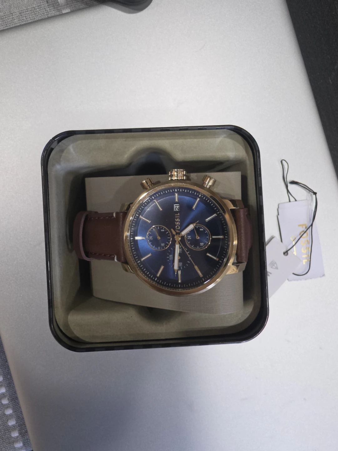 Fossil Bennett Multifunction Brown Leather Watch