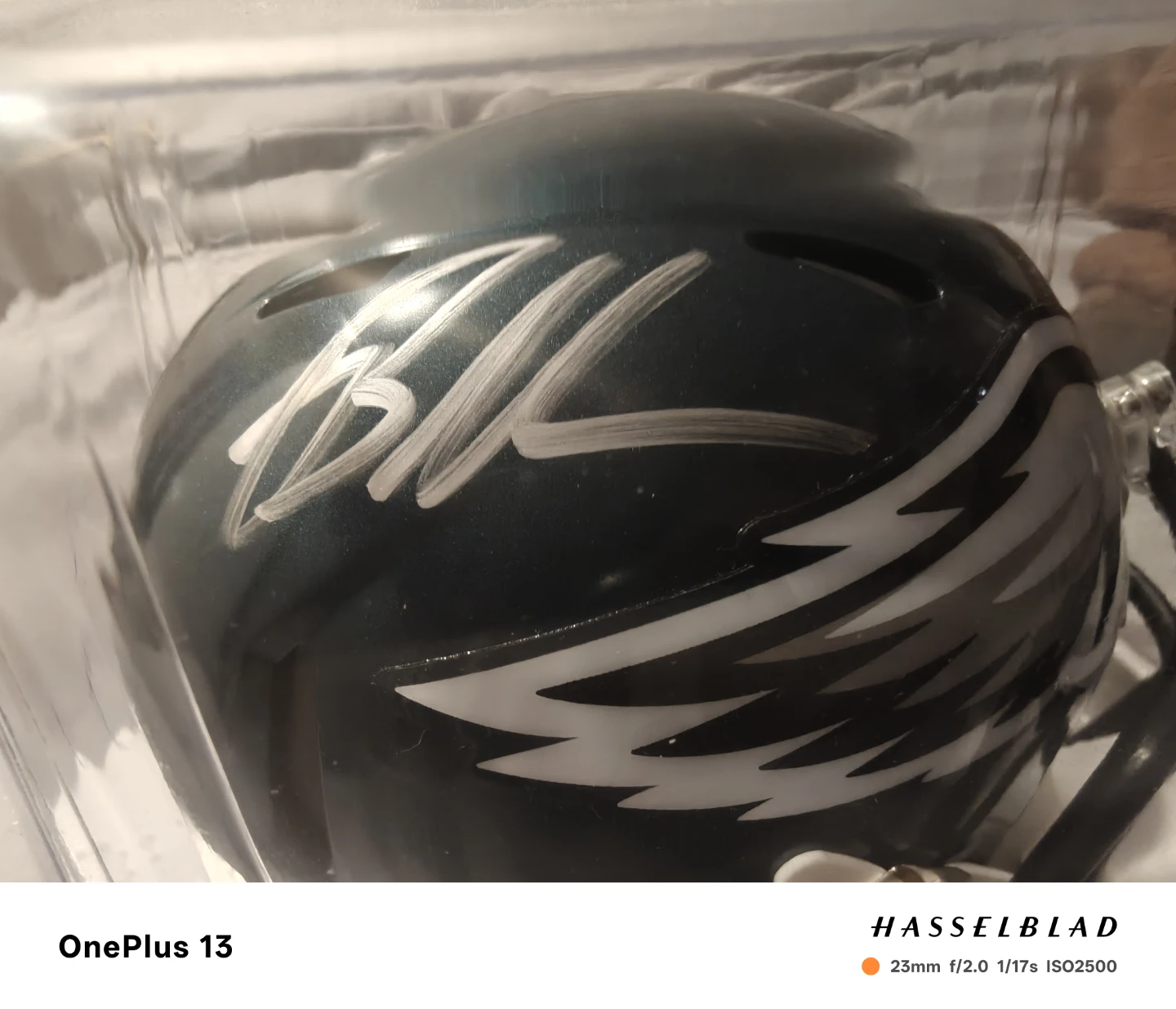 Philadelphia Eagles Brandon Graham Signed Mini Helmet - photo 3