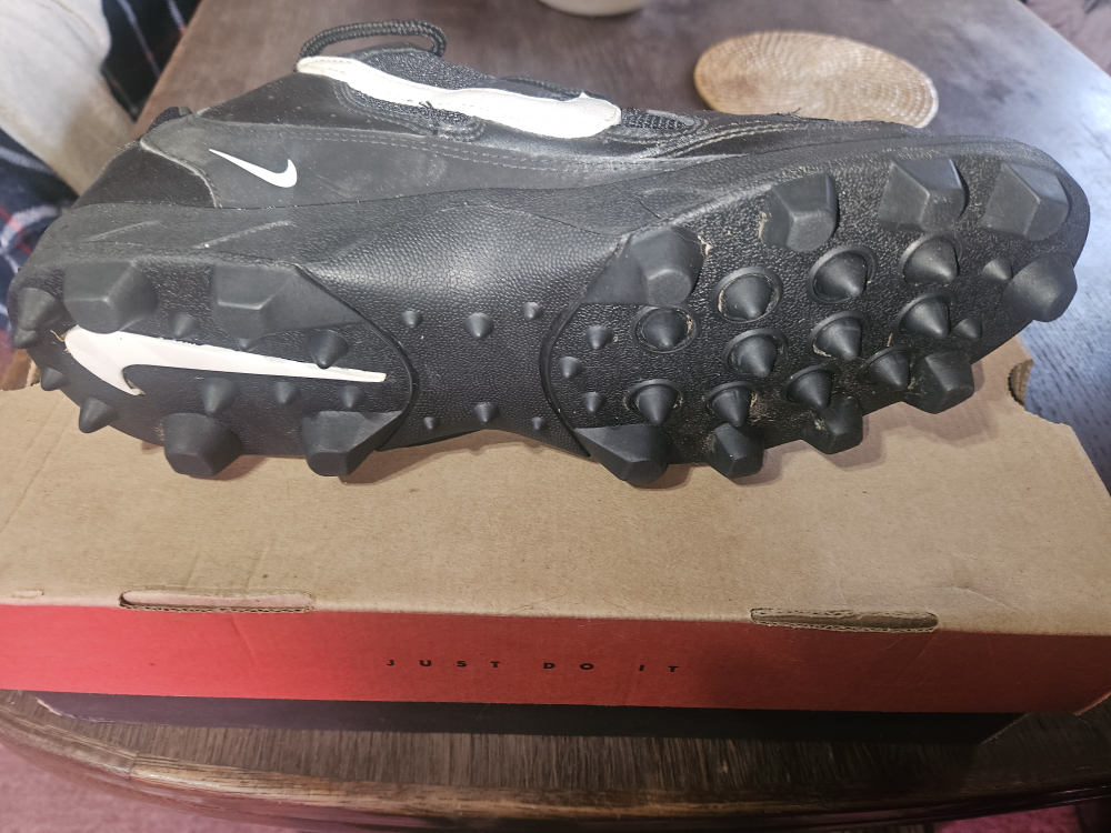 Nike Land Shark III Football Cleats Black/White US Size 10.5 - photo 2