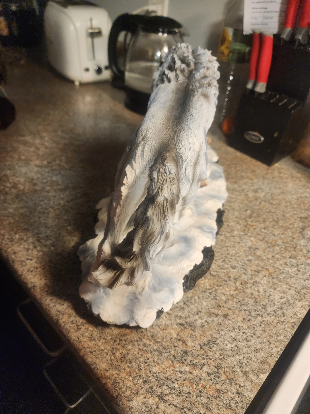 Wolf Figurine on Snowy Base - photo 5