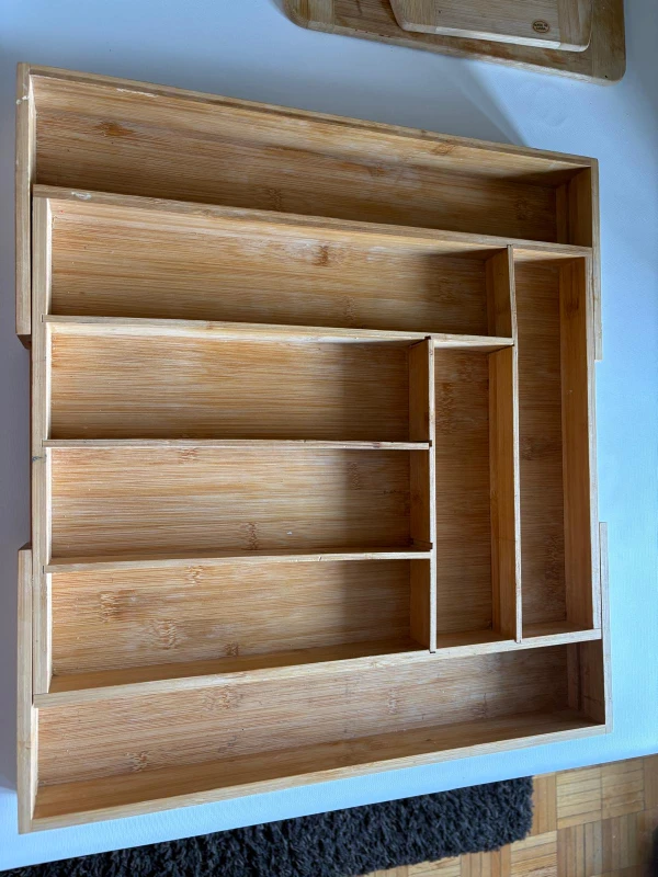 Bamboo Cutlery Organizer Tray - photo 4