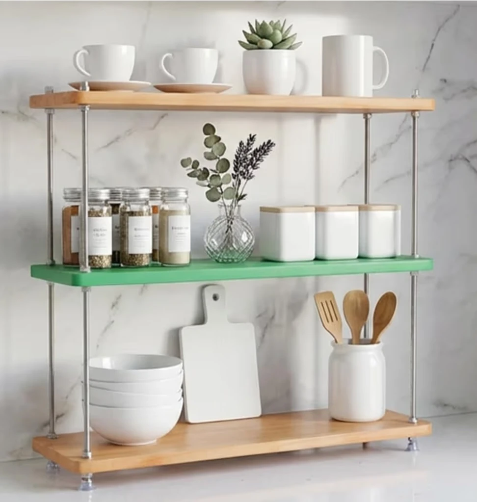 3-Tier Adjustable Height Storage Shelf