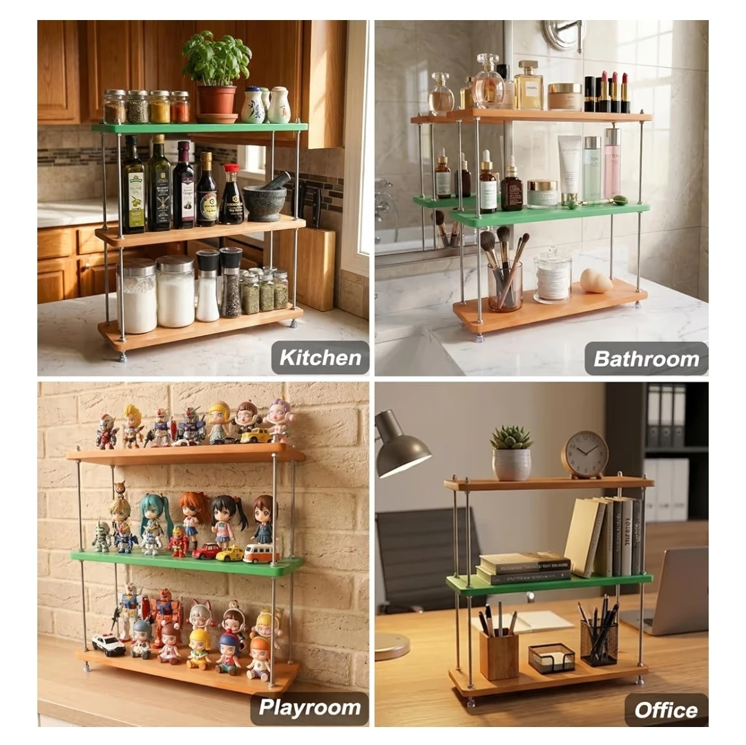 3-Tier Adjustable Height Storage Shelf - photo 2