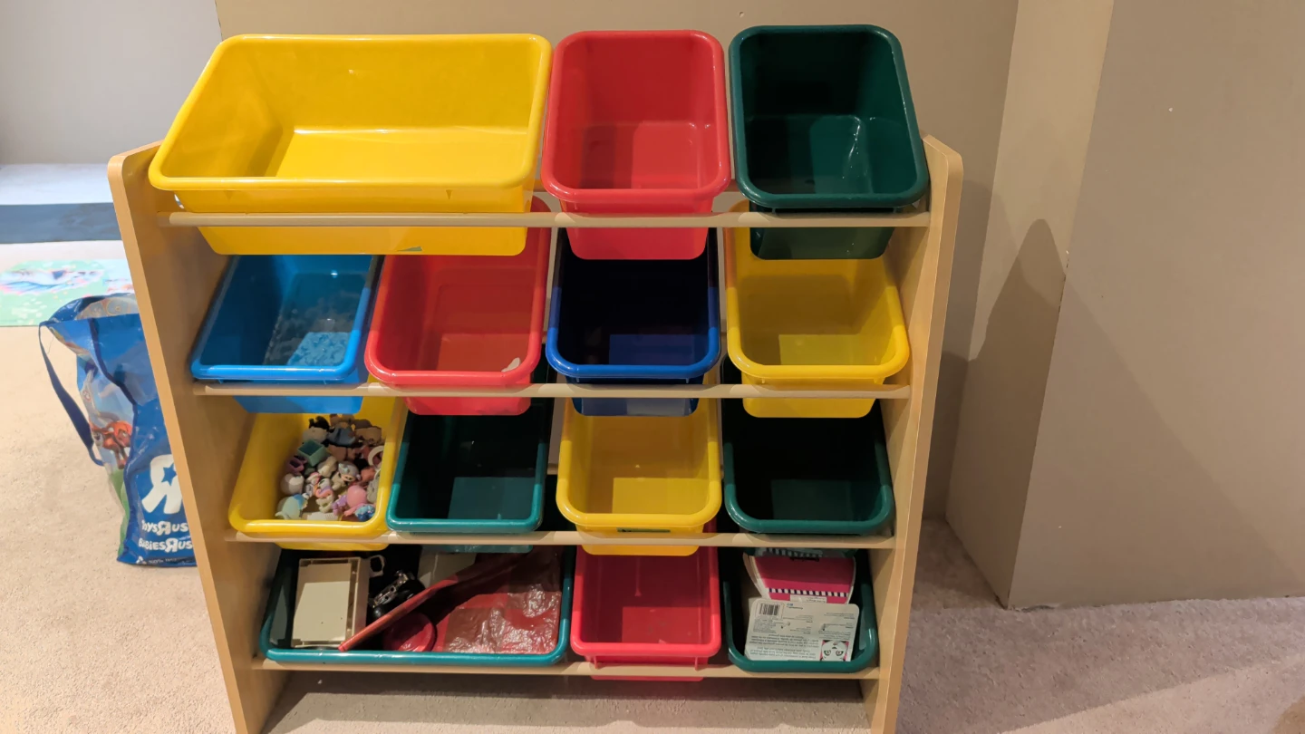 Kid's Toy Storage Organizer with Bins
