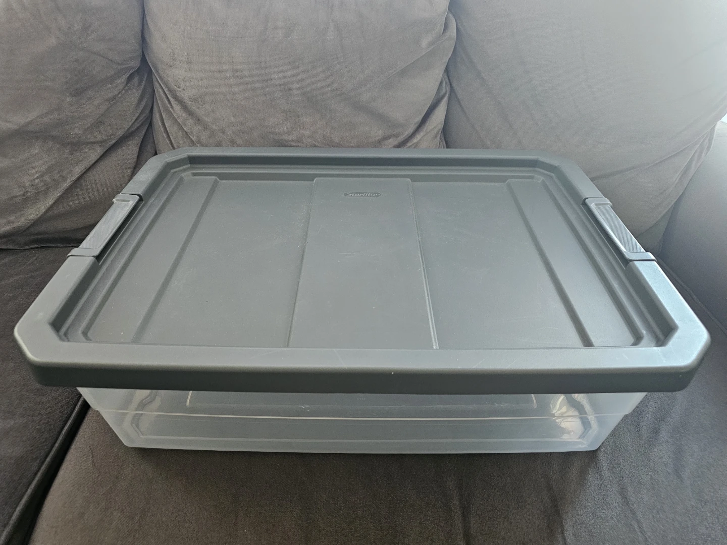 Sterilite 38 L Modular Stackers, Flat Gray FAST PICK-UP