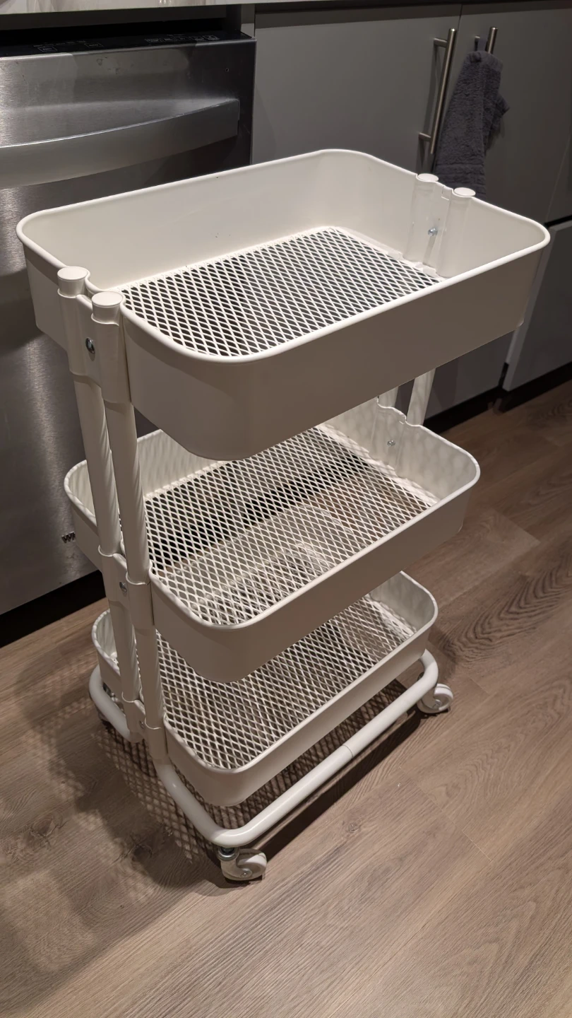 IKEA RASKOG 3-Tier Utility Cart White